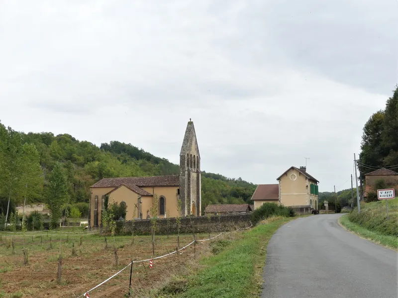 Vue de Saint-Avit-Rivière, Dordogne