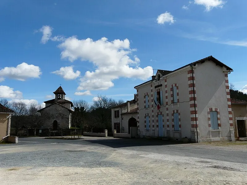 Vue de Saint-Jean-d'Ataux, Dordogne