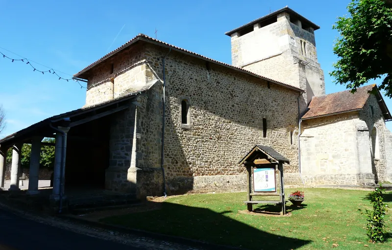 Vue de Saint-Martin-de-Fressengeas, Dordogne