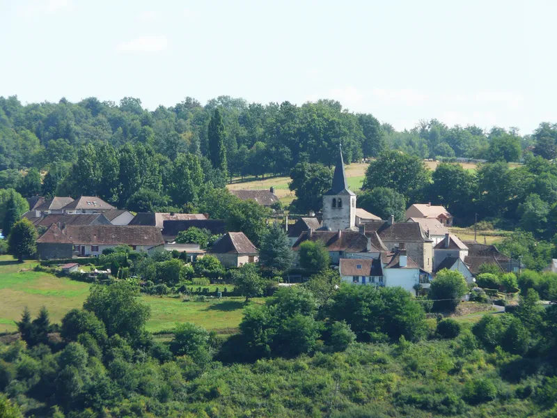 Vue de Saint-Paul-la-Roche, Dordogne